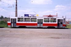 Трамвай "СПЕКТР" № 801 в депо