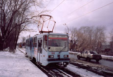 Трамвай "СПЕКТР" (инв. № 812) на ул. Кирова
