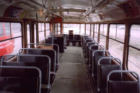 Салон трамвая Т-3. Наши дни.